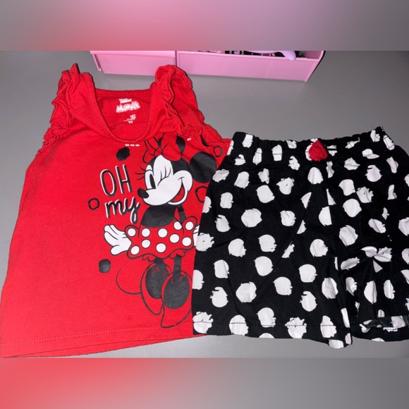 Disney Other - Minnie Mouse summer short set for toddler girls
